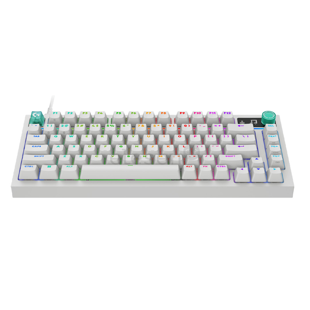 Logitech G316 X 75, tactile, US, balta - Klaviatūra