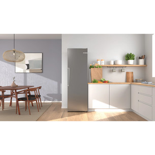 Bosch Series 6, NoFrost, 334 l, aukštis 187 cm, pilkas - Šaldiklis
