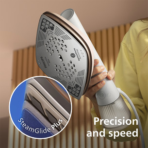 Philips OneTurn, 1800 W, white/beige - Iron-steamer