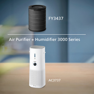 Philips 3000 Series, white - Air purifier-humidifier Item - AC3737/10