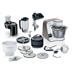 Bosch MUM 5, Series 4, 1000 W, baltas/bronzinis - Virtuvinis kombainas MUM5XL74