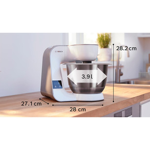 Bosch MUM 5, Series 4, 1000 W, baltas/bronzinis - Virtuvinis kombainas