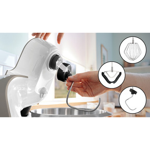 Bosch MUM 5, Series 4, 1000 W, baltas/bronzinis - Virtuvinis kombainas