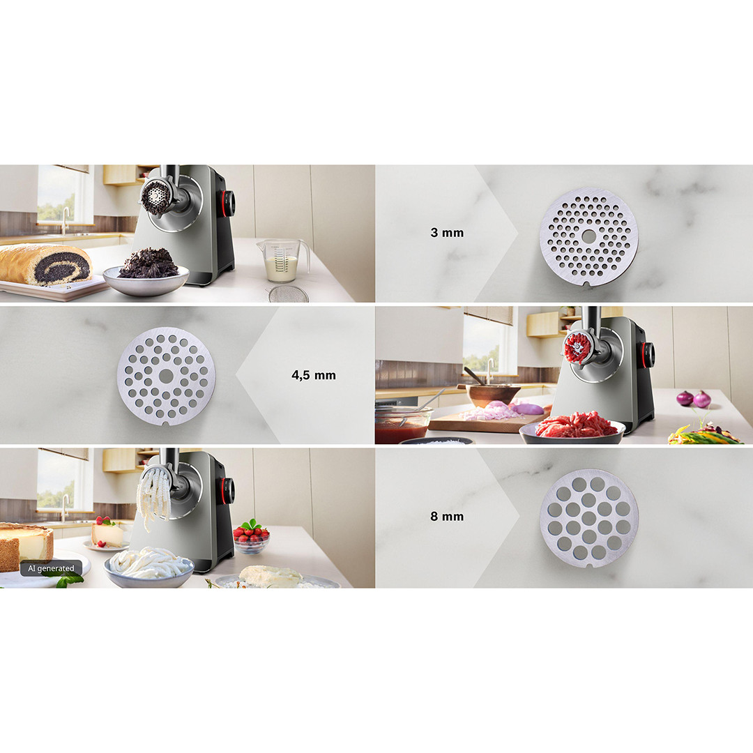 Bosch MultiPower, Series 8, juoda/nerūdijančio plieno - Mėsmalė