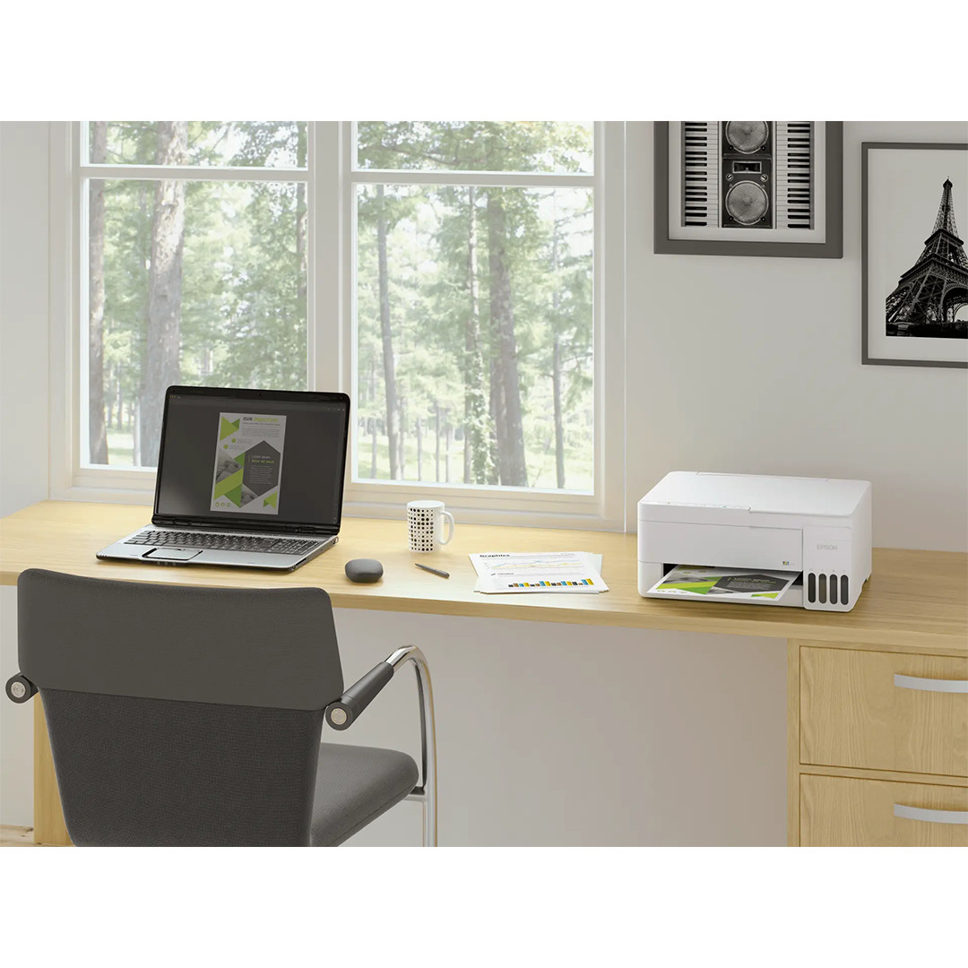 Epson EcoTank L3356, белый - Многофункциональный цветной струйный принтер