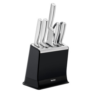 Tefal EverSharp, 6-piece set, stainless steel - Knife set & block K2977S44