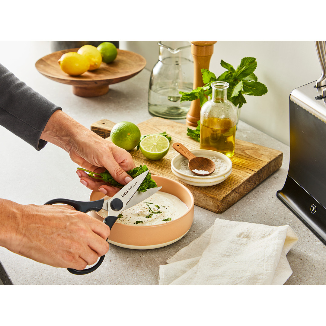Tefal EverSharp, 6-piece set, stainless steel - Knife set & block