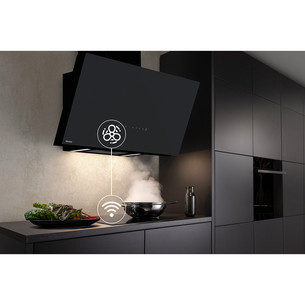 Hisense, 767 m³/h, width 89.5 cm, black - Cooker hood