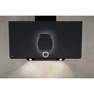 Hisense, 767 m³/h, width 89.5 cm, black - Cooker hood
