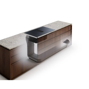 Electrolux 600 XT Bridge, plotis 60 cm, juoda - Įmontuojama indukcinė kaitlentė su gartraukiu