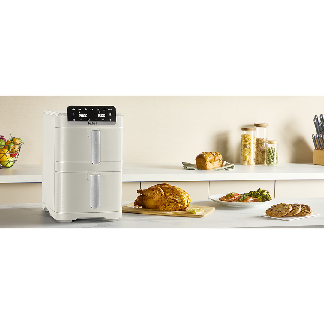 Tefal Easy Fry Crispy Stack, 10 l, 2700 W, smėlio spalvos - Karšto oro gruzdintuvė