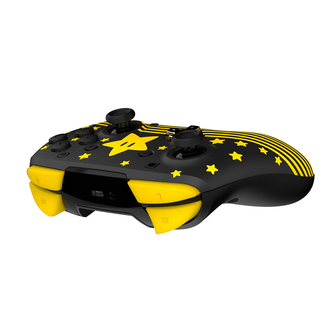 Turtle Beach Rematch Super Mario Star, Nintendo Switch, violetinis/žalsvas - Belaidis žaidimų pultelis