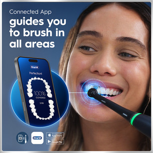 Braun Oral-B iO6 Duo Pack, juodas / rožinis - Elektrinių dantų šepetėlių rinkinys