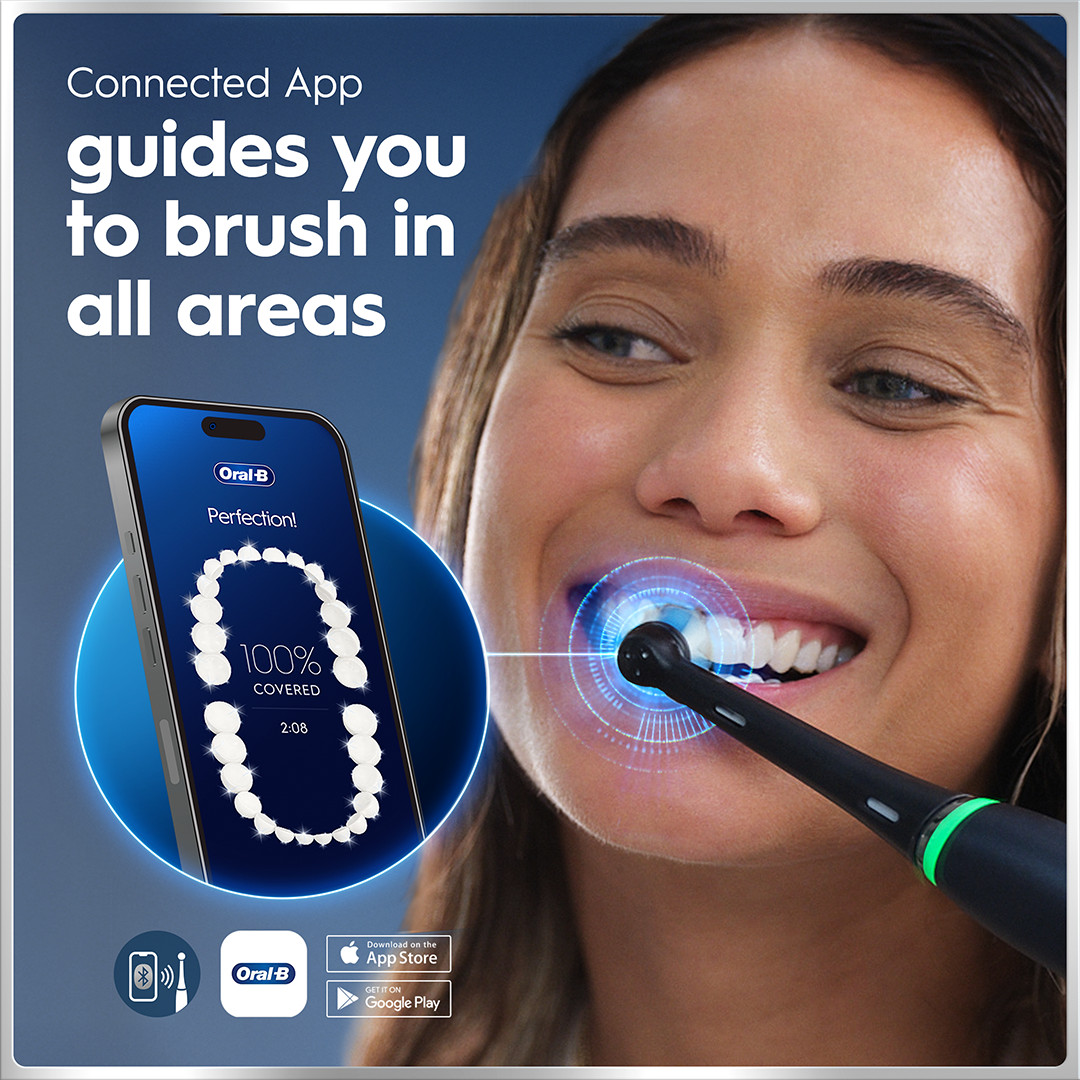 Braun Oral-B iO6 Duo Pack, juodas / rožinis - Elektrinių dantų šepetėlių rinkinys