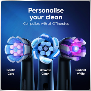 Braun Oral-B iO6 Duo Pack, juodas / rožinis - Elektrinių dantų šepetėlių rinkinys