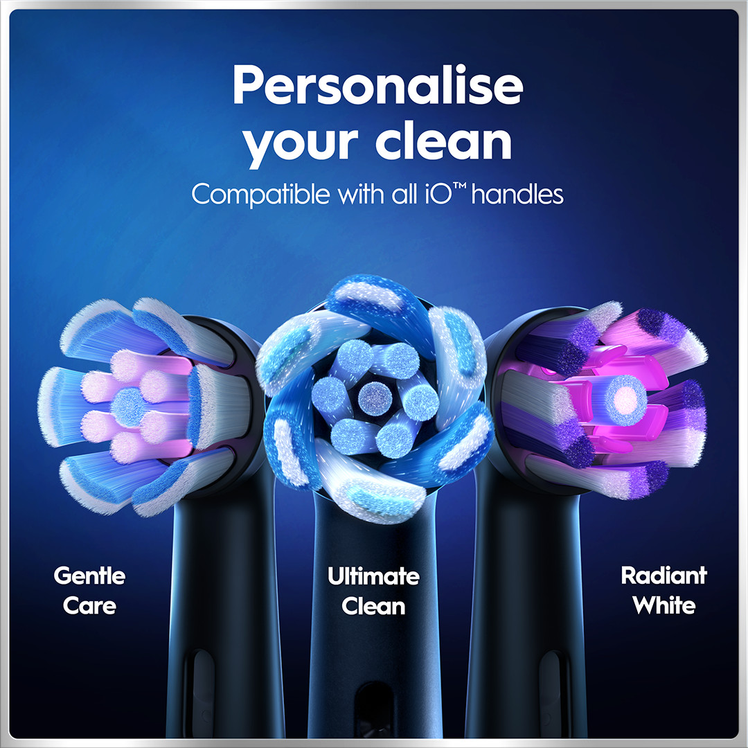 Braun Oral-B iO6 Duo Pack, juodas / rožinis - Elektrinių dantų šepetėlių rinkinys