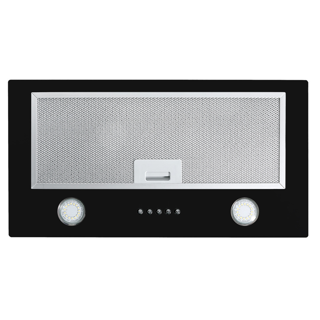 Eleyus, 440 m³/h, width 52 cm, black - Built-in cooker hood