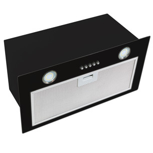 Eleyus, 440 m³/h, width 52 cm, black - Built-in cooker hood