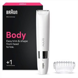 Braun, Wet & Dry, baltas - Mini skustuvas BS1000.NEW