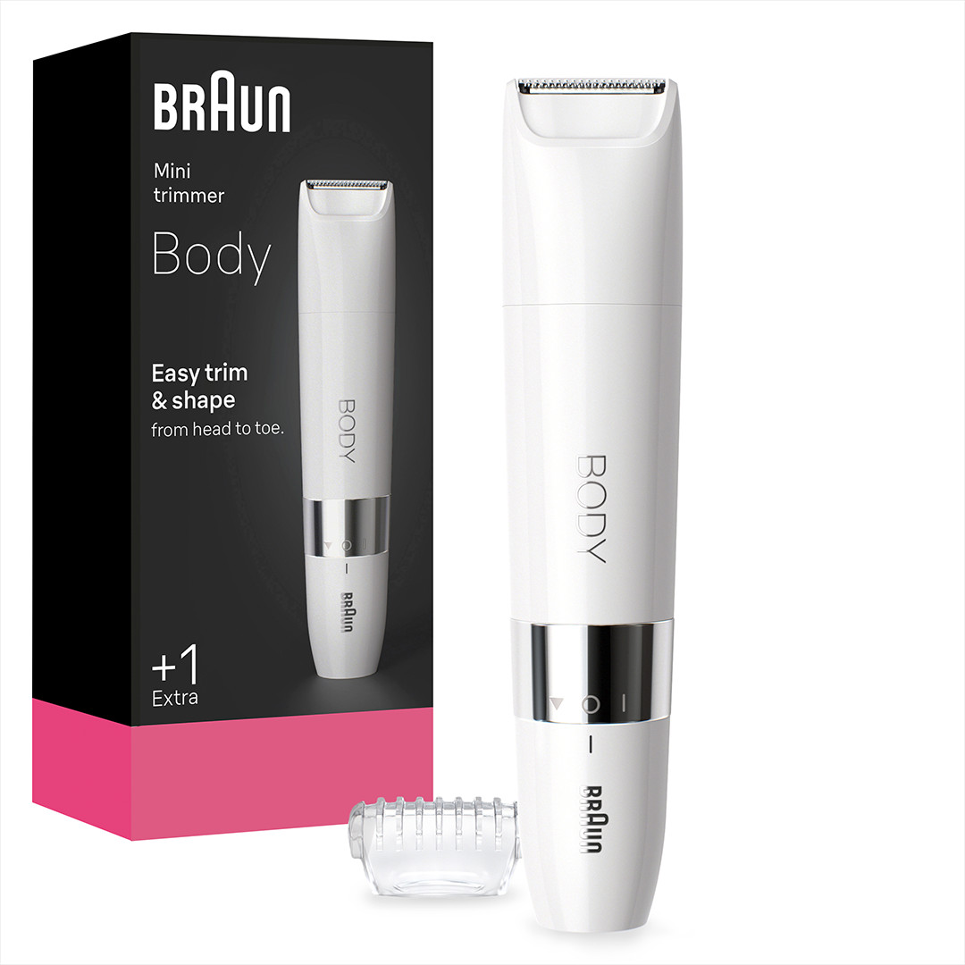 Braun, Wet & Dry, baltas - Mini skustuvas