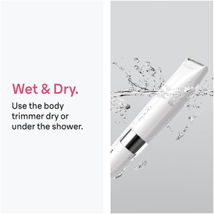 Braun, Wet & Dry, baltas - Mini skustuvas