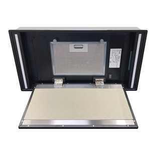 Pando GRX Slim, without motor, width 56 cm, black - Built-in cooker hood