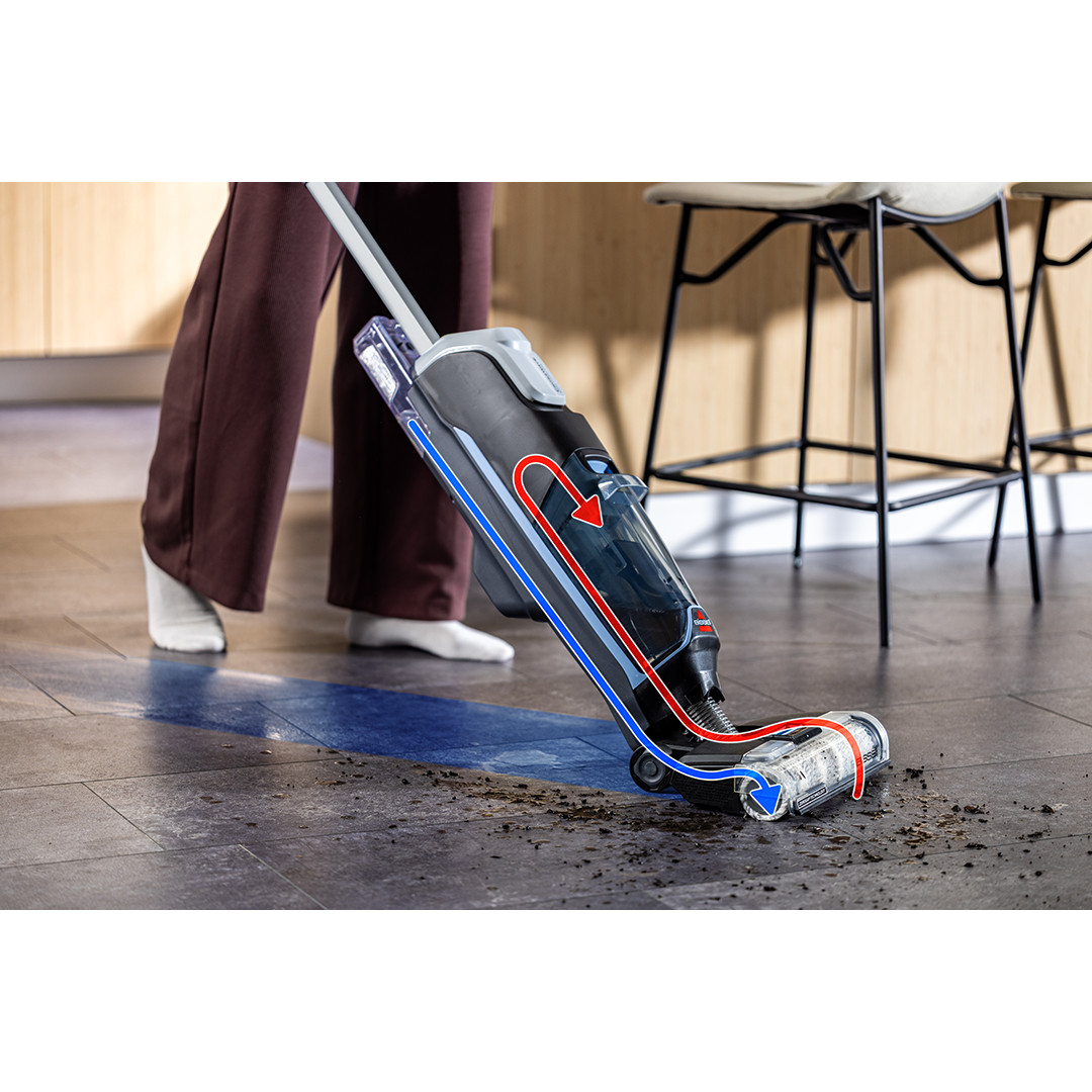 Bissell CrossWave® Edge Select 4328N, Wet & Dry, juodas/baltas/sidabro spalvos - Belaidis dulkių siurblys