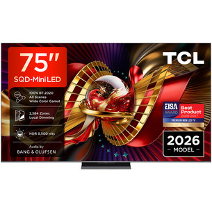 TCL C8L, 75", 4K UHD, SQD-Mini LED, juodas - Televizorius