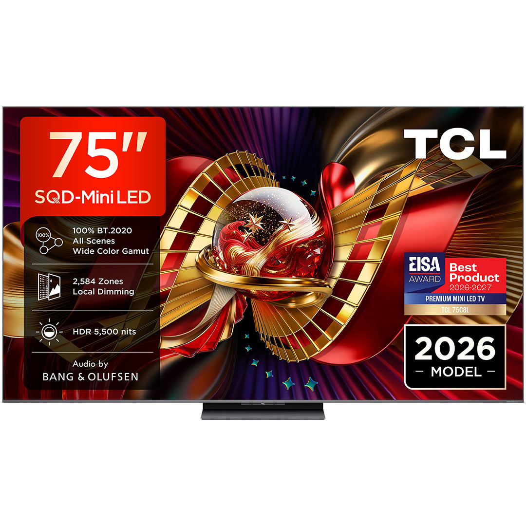 TCL C8L, 75", 4K UHD, SQD-Mini LED, juodas - Televizorius