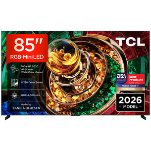 TCL RM9L, 85", 4K UHD, RGB-Mini LED, juodas - Televizorius 85RM9L