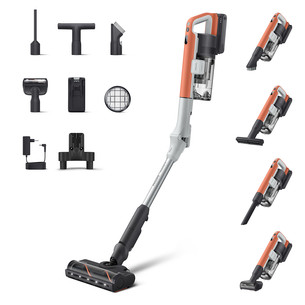 Philips PowerUp 30, oranžinis/sidabro spalvos - Belaidis dulkių siurblys XC3243/10