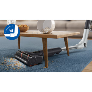 Philips PowerUp 30, oranžinis/sidabro spalvos - Belaidis dulkių siurblys