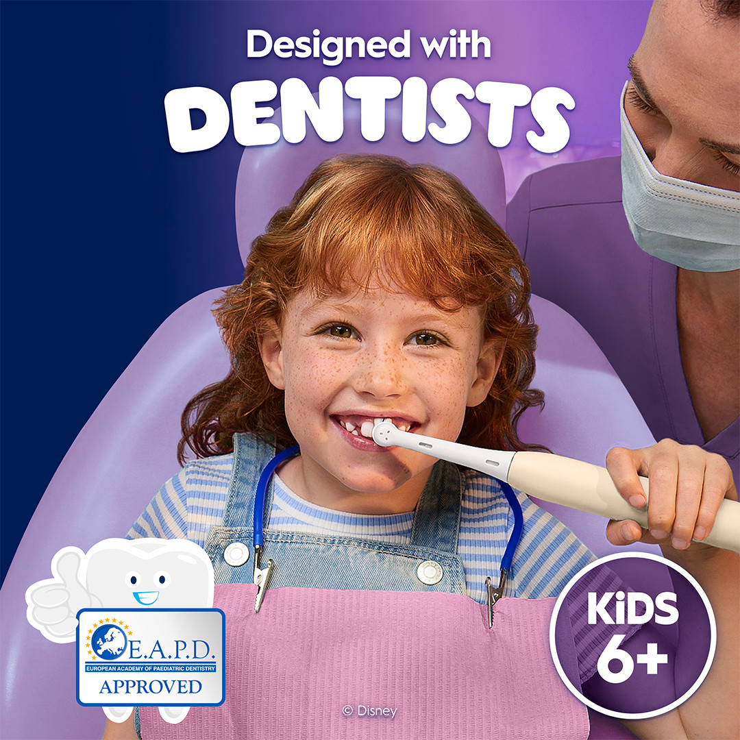 Braun Oral-B iO Kids Disney Stitch Angel, розовый - Электрическая зубная щетка