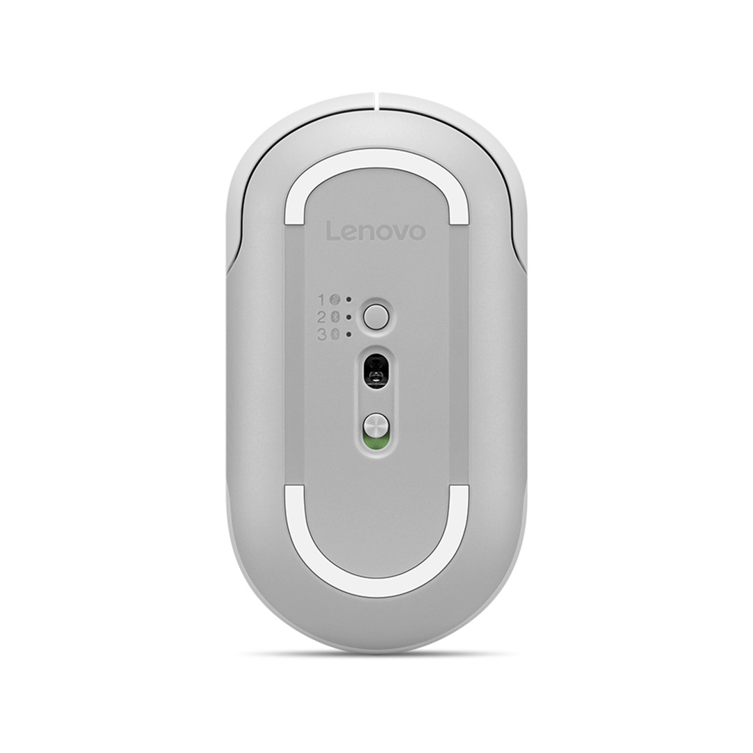 Lenovo 700 Multi-Device Wireless Silent Mouse, balta/pilka - Belaidė pelė