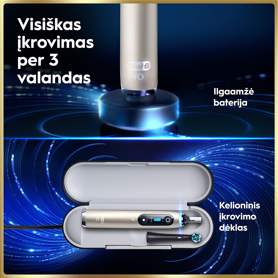 Braun Oral-B iO 9, Lunar Gold, золотистый - Электрическая зубная щетка