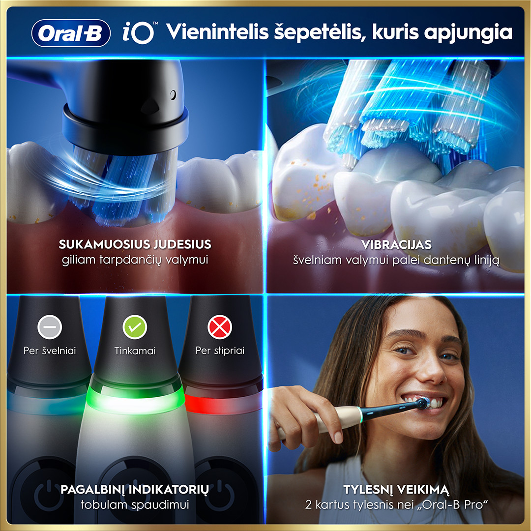 Braun Oral-B iO 9, Lunar Gold, золотистый - Электрическая зубная щетка