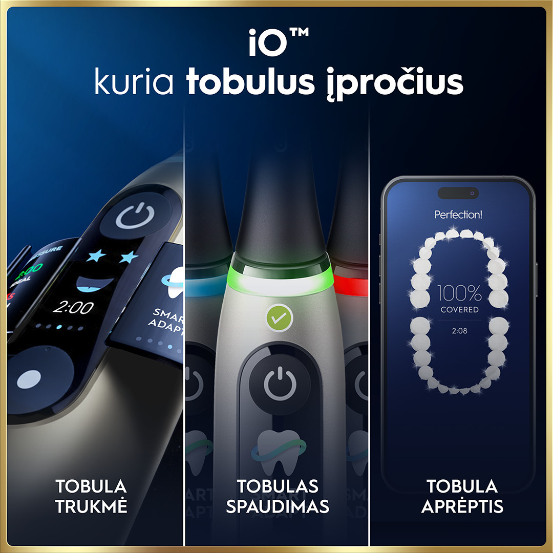 Braun Oral-B iO 9, Lunar Gold, золотистый - Электрическая зубная щетка