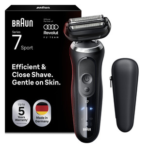 Braun, Series 7 Sport, Wet & Dry, juodas - Skustuvas 72-N1000S