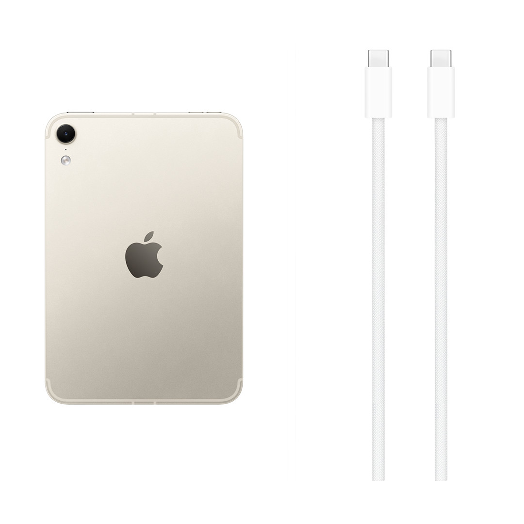 Apple iPad Mini (A20 Pro), 128 GB, WiFi + 5G, smėlio spalvos - Planšetinis kompiuteris