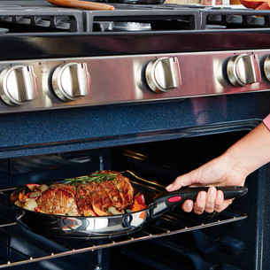 Tefal Ingenio Cook Eat, 3 dalių, nerūdijantis plienas - Keptuvių rinkinys + nuimama rankena