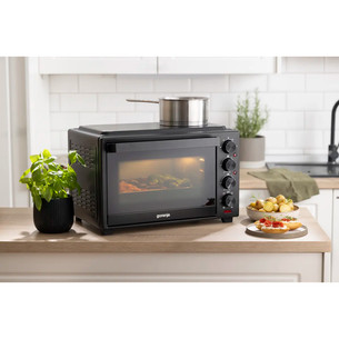 Gorenje, 38 л, 3500 Вт, черный - Мини-духовка