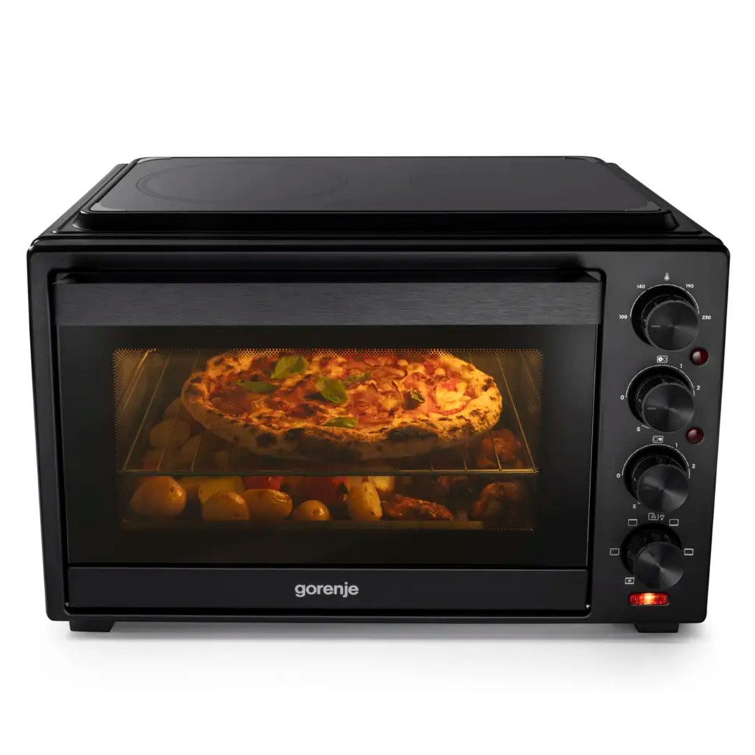 Gorenje, 38 л, 3500 Вт, черный - Мини-духовка