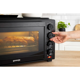 Gorenje, 38 л, 3500 Вт, черный - Мини-духовка