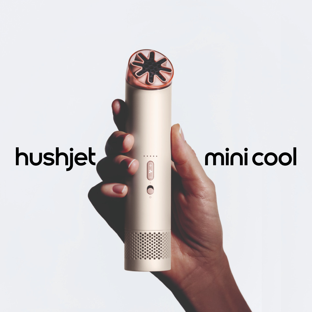 Dyson Hushjet mini cool, бежевый/розовый - Портативный вентилятор