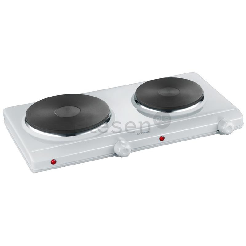 Severin, 2500 W, white - Table Stove with 2 Cooking Plates Item - DK1042