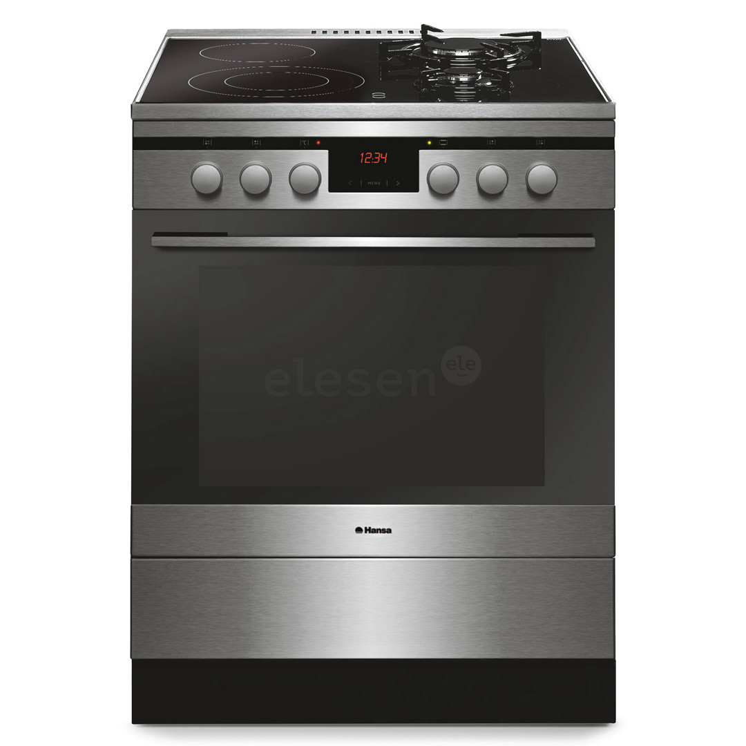 Hansa, 66 L, nerūdijančio plieno - Viryklė su elektrine orkaite