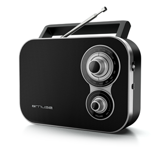 Muse Товар - M-051R, FM, аналоговое, может работать на батарейках, черный - Портативное радио M-051R
