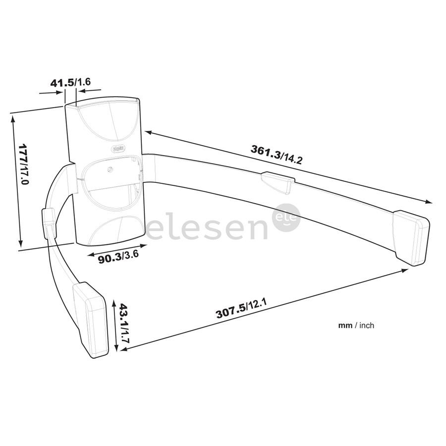 Physix PHA700, juodas - Laikiklis