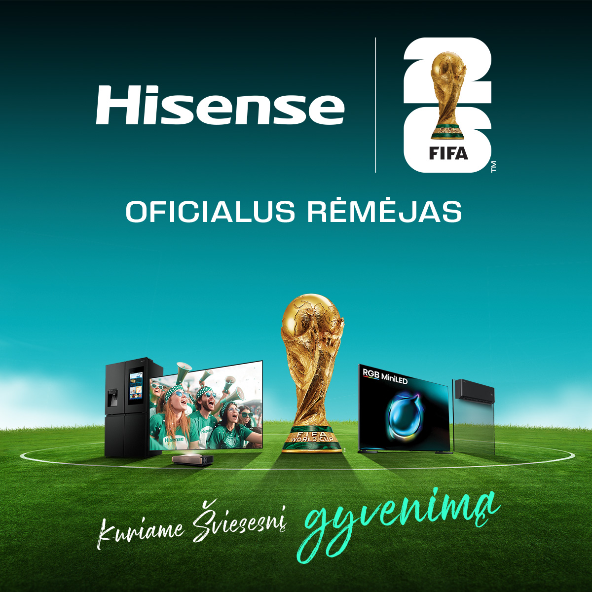 Hisense - FIFA 2026 oficialus remejas