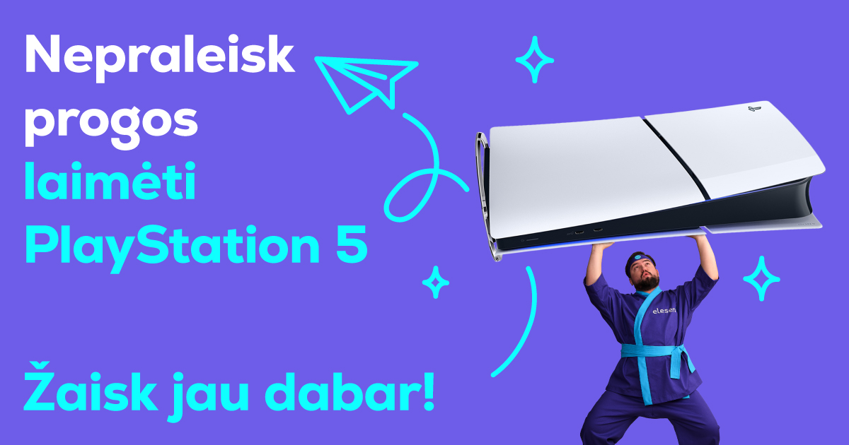 Žaisk ir laimėk PS5!